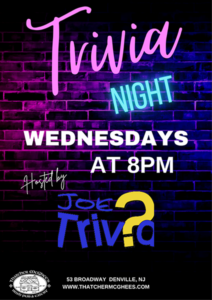 Denville trivia night flyer